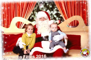 Photo avec le père noël